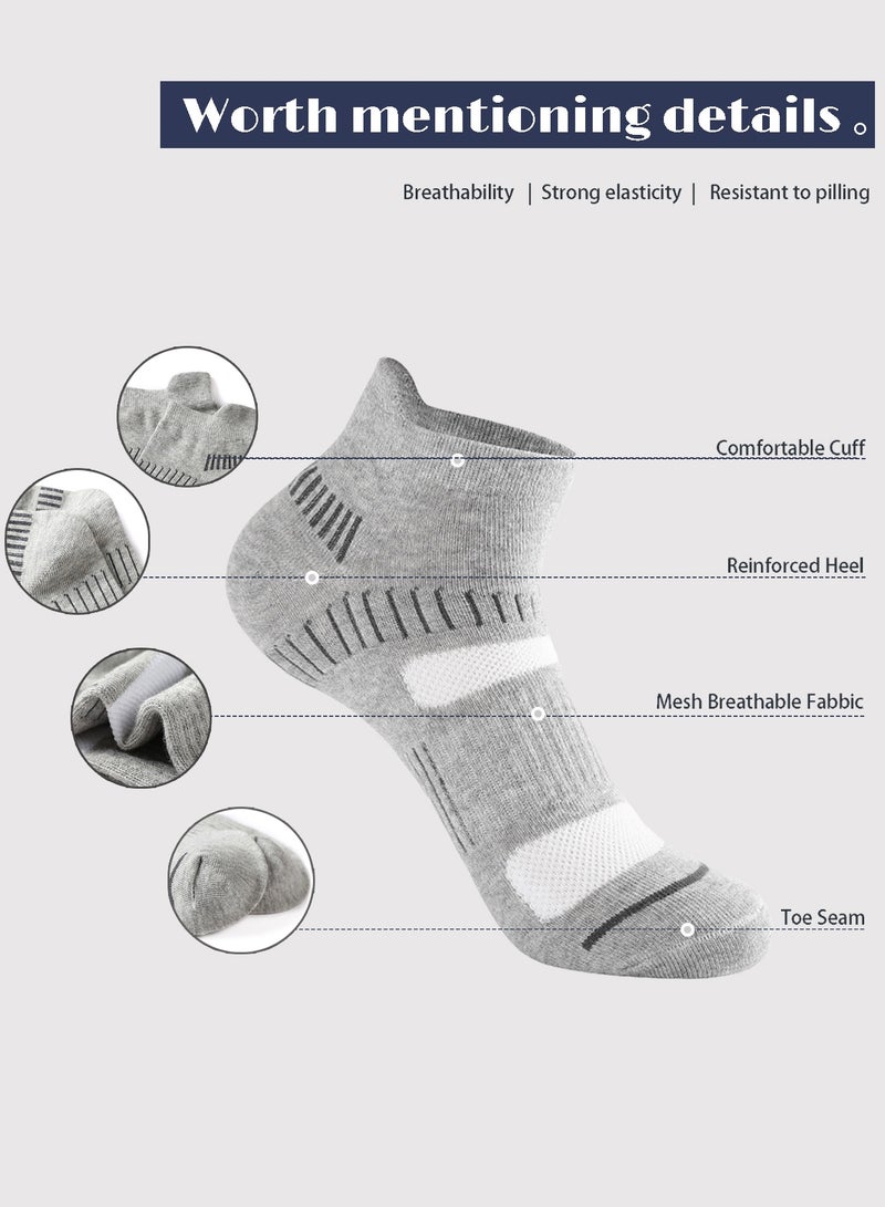 infino جوارب رياضية للرجال (عبوة من 5) - قصيرة، طاردة للعرق، مقاومة للرائحة، مريحة لكل الفصول - مثالية لأنماط الحياة النشطة، الجري والاستخدام اليومي - الجوارب المثالية لمجموعة الرجال - Image 2